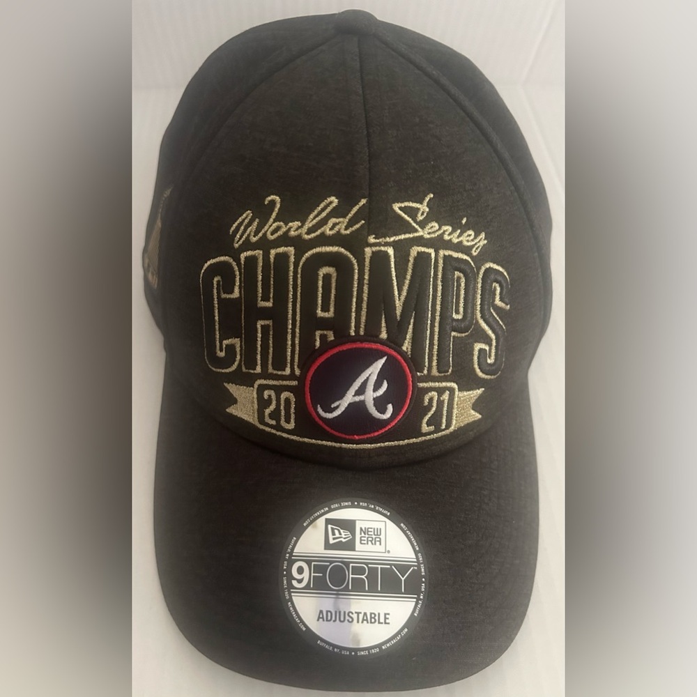 Atlanta Braves New Era 9FORTY2021 World Series Champions Adjustable Hat Snapback